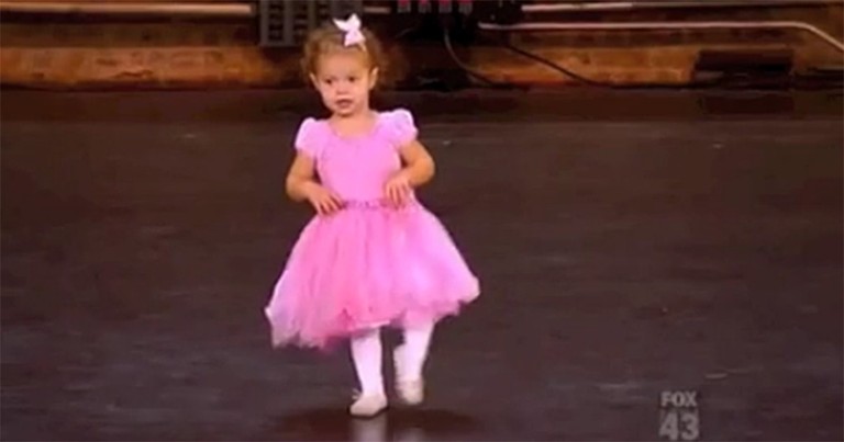 2-Year-Old Ballerina Crashes Mommy's Audition... and Steals the Show!