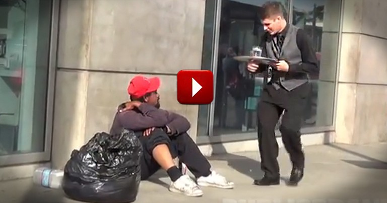 This 'Waiter' Does Something Incredibly Kind for the Homeless