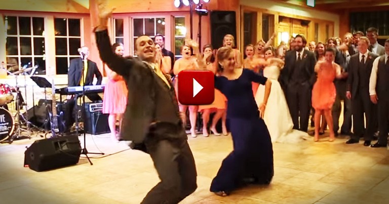 When I Saw This Groom's Surprise Dance, I Was So Impressed. His Mom's Got Moves!
