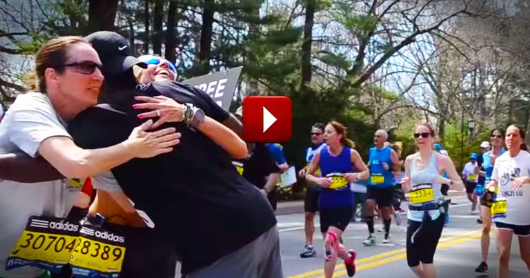 This Guy Found The Best Way To Revive These Tired Souls. One Hug At A Time!