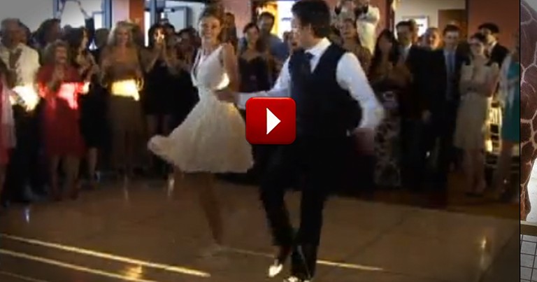 Bride and Groom Dazzle Their Guests With an Unforgettable Swing Dance