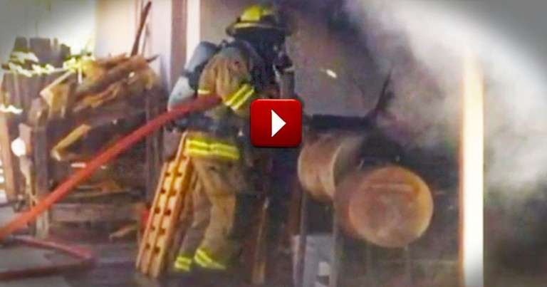 How This Man Escaped His Burning Home Is A MIRACLE. And Who Got Him Out Is Even Better!
