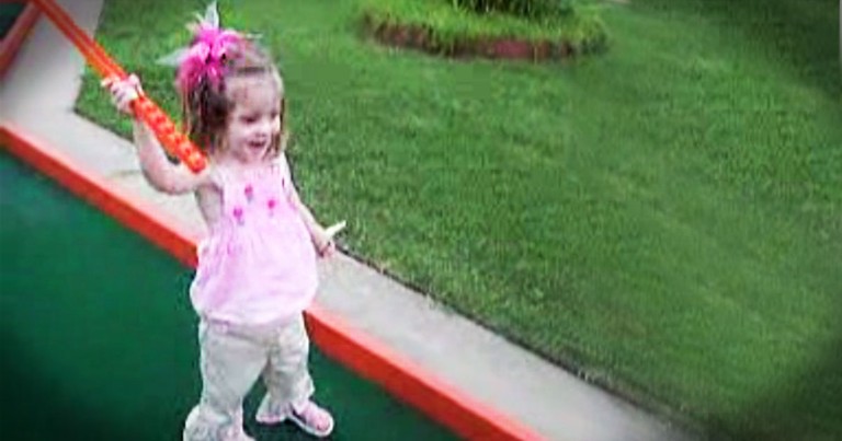 This 2-Year-Old Just Made A Hole-In-One! When You See How You're Sure To Smile.