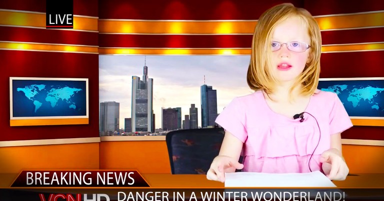 This Just In-2 Girls Give World's Cutest 'News' Report. It'll Make Your Day, Unless You're In Canada
