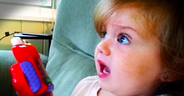 When You See What Gave This Little Girl This Much Joy, Your Heart Will Fly Over The Moon! Awww.