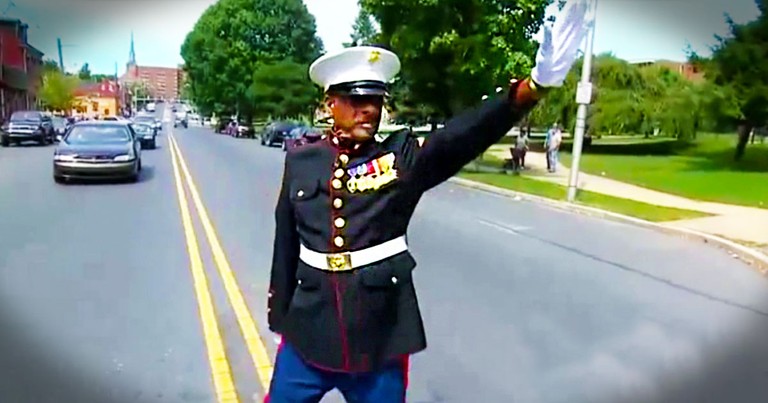 You Won't Believe How This Marine Is Keeping Kids Safe. He's Truly Their Guardian Angel!