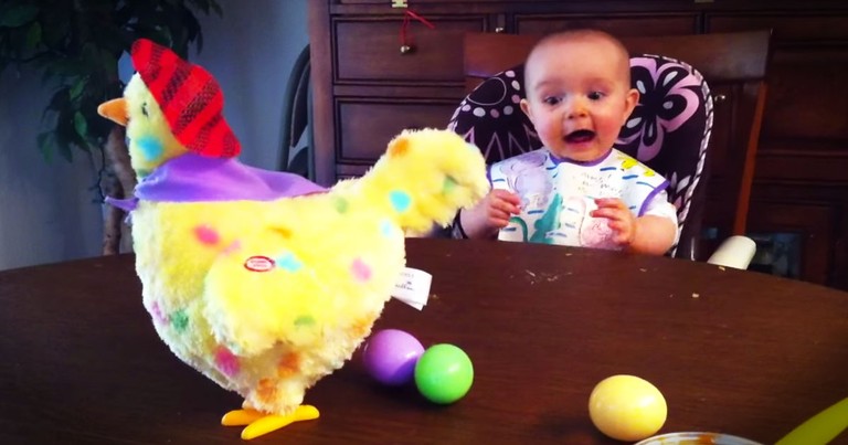 This Cutie Has A New Toy. And Her Reaction To The Surprise Is Seriously Contagious! AWW!