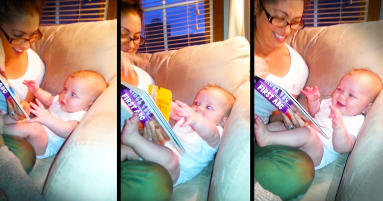 When This Baby Gets Surprised, He Can't Stop Laughing. And Watching His JOY Made My Day Too!