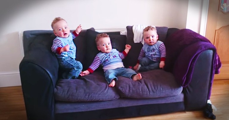 These Triplets Are About To Make Your Day. With A Little Help From The Tickle Monster!
