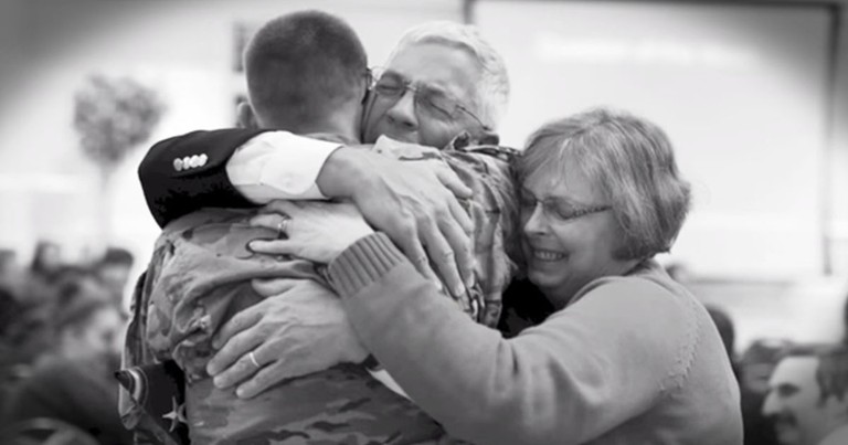 A Soldier's Surprise Reunion With His Family At Church