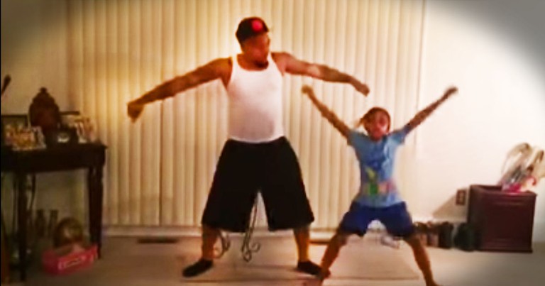 Dad Adorably Joins His Daughter For A Choreographed Dance Routine--Aww!