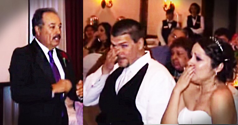 Bride's Dad 'Sings' Surprise Song In Sign Language At Her Wedding