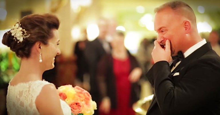 Emotional Grooms See Brides For First Time 