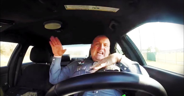 Police Officer's Dash Cam Captures BEST Lip Dub