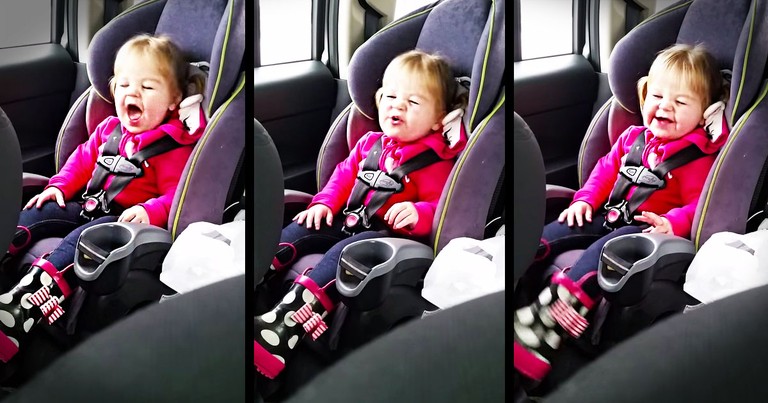 2-Year-Old Backseat Lip Sync Is The CUTEST!