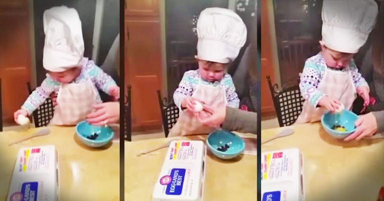 Apparently, This Baby Girl's Gonna Be A Chef--WOW!