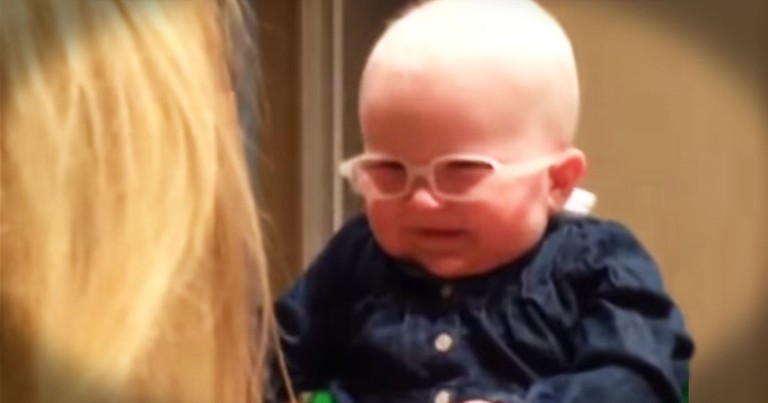 Baby Sees Mom For First Time--TEARS!