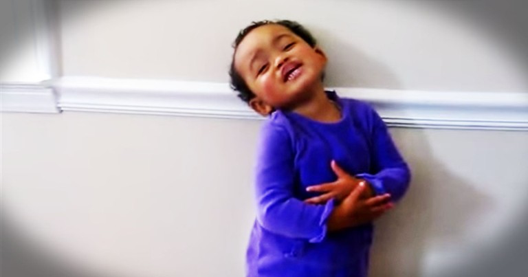 Adorable Toddler Sings 'Amazing Grace', But That's Not All!