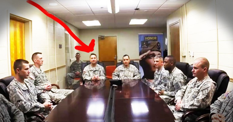 It Looked Like A Boring Meeting Until They Stood Up--AWESOME Surprise!