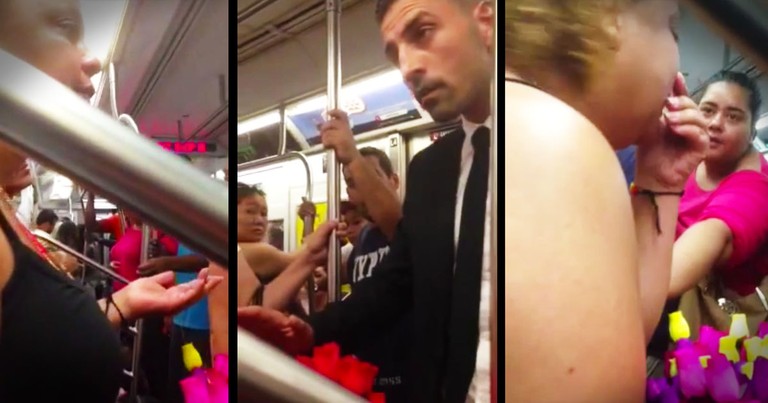 What This Kind Stranger Did On The Train Left This Woman In Tears--Wow!