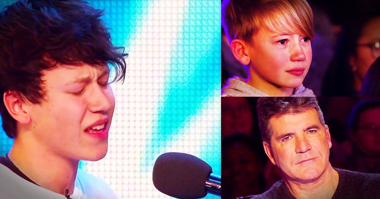 15-Year-Old Wows Judges And Brings Baby Brother To Tears With This Audition!