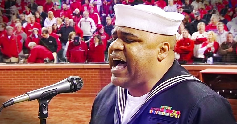 Retired Naval Officer Sings God Bless America at World Series - You'll Get Chills