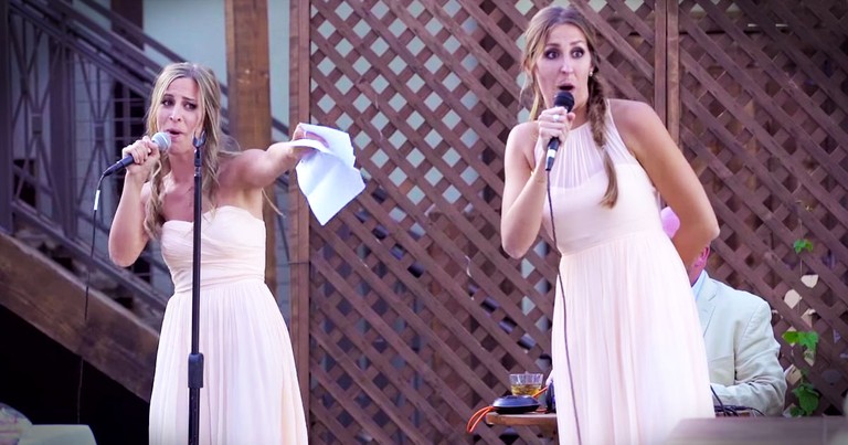 Sisters Of The Bride Give The Best Wedding Toast EVER!