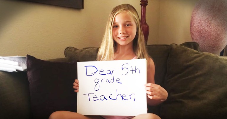 She Needed To Tell Her Teacher 1 Thing. And How She Did It...Powerful!