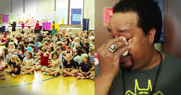 Custodian Gets Surprise Of A Lifetime From Thankful Kids