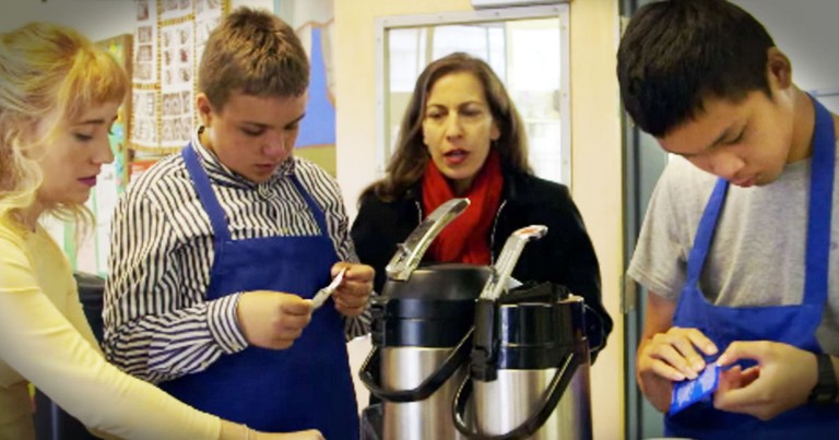 Special education Class Runs A Coffee Cart For Teachers That'll Warm Your Heart