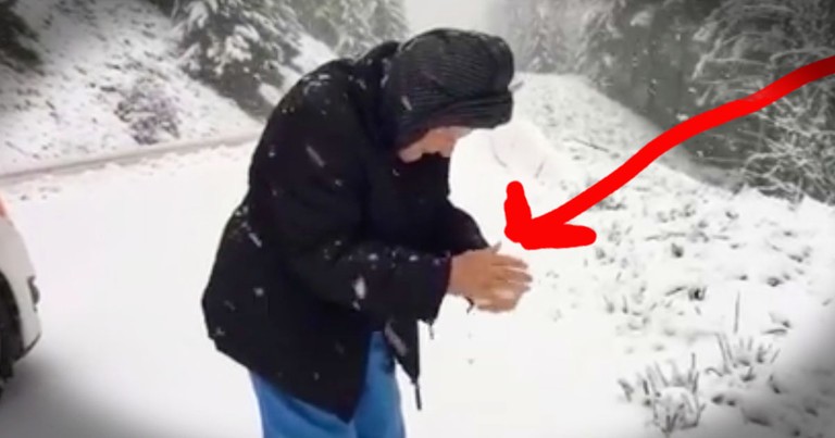 101-Year-Old Playing In The Snow Reminds Us Age Is Just A Number