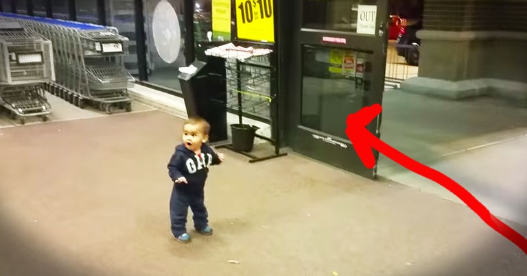 Toddler's Reaction To Automatic Doors Is Too Cute