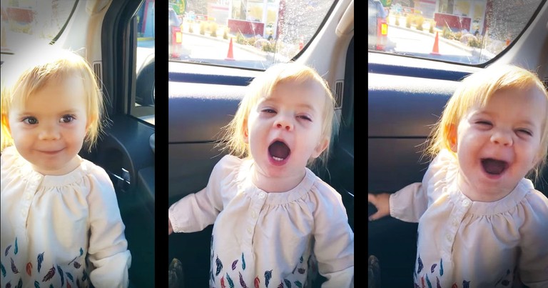 Baby's Car Lip-Sync Is Too Cute For Words