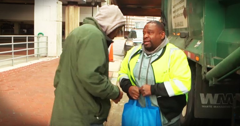 Garbage Man Is Helping The Homeless In The Name Of Jesus!