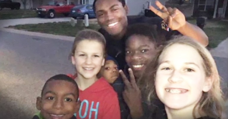 Police Officer Sees Kids Playing With The Wrong Ball, Does Something Awesome