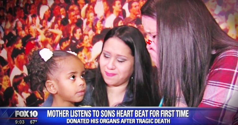 Woman Hears Son's Heartbeat In The Little Girl He Saved