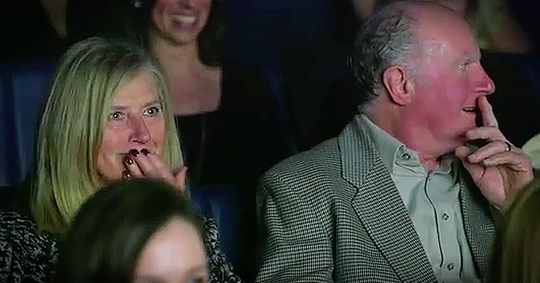 Grandparents Receive The Greatest Surprise In Movie Theater!