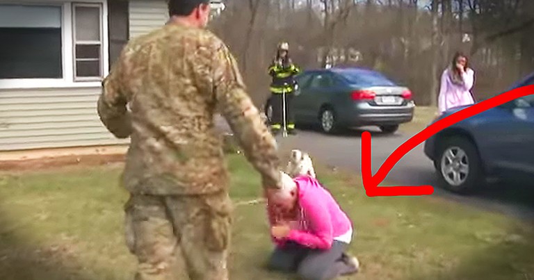 Soldier On Firetruck Surprises Mom With Tear-Filled Homecoming