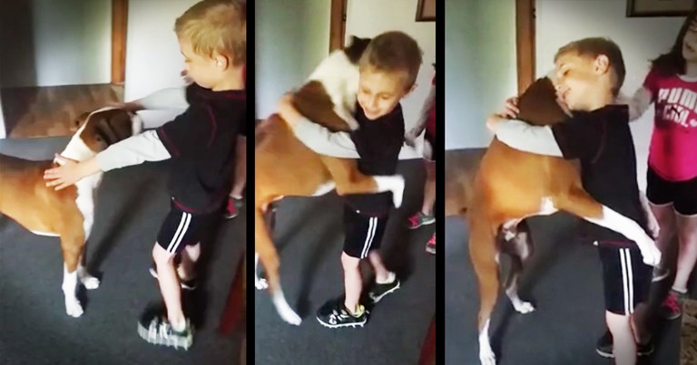 Dog's Hugging Trick Will Melt Your Heart