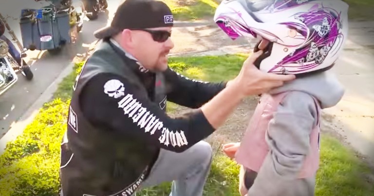 Tough Bikers Do The Most AMAZING Thing For A Bullied Little Girl