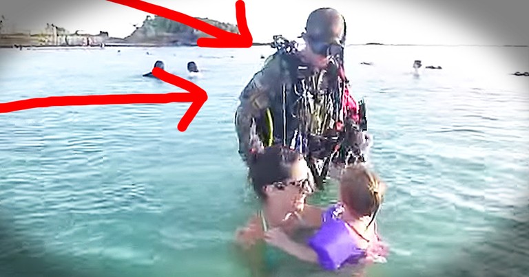 Soldier Dad's Scuba Surprise For His Family Is AMAZING
