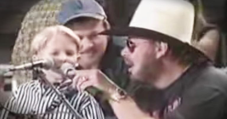 5-year-old Hunter Hayes Plays With Hank Williams Jr
