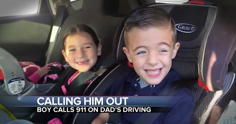 Little Boy Calls 911 On His Dad For Running A Red Light
