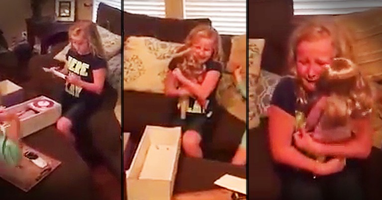 Little Girl Gets A Doll Just Like Her And Makes Your Day