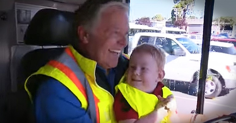 Little Boy Who LOVES The Bus Gets Amazing Surprise