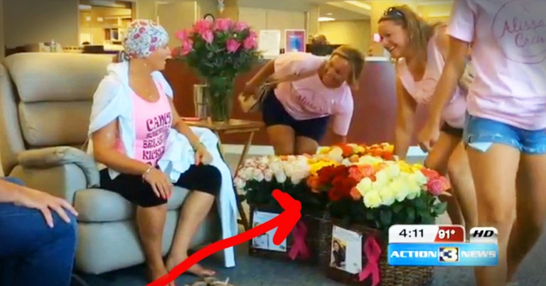 Husband Surprises Cancer-Fighting Wife With 500 Roses