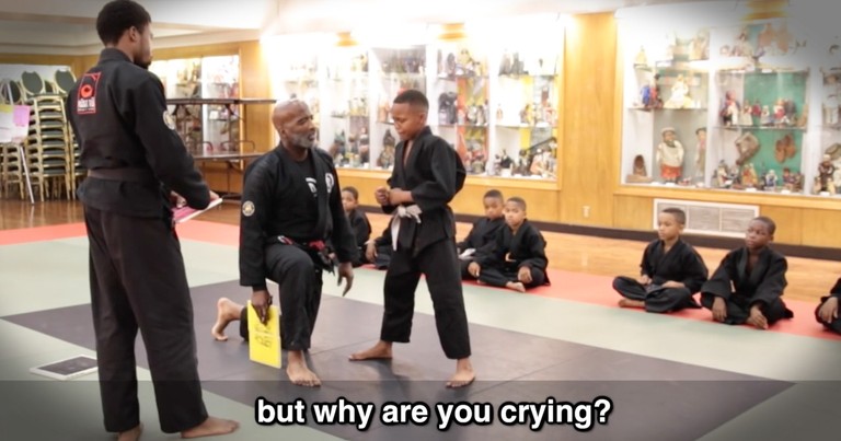 Instructor Has A Perfect Response To A Boy Crying During His Test
