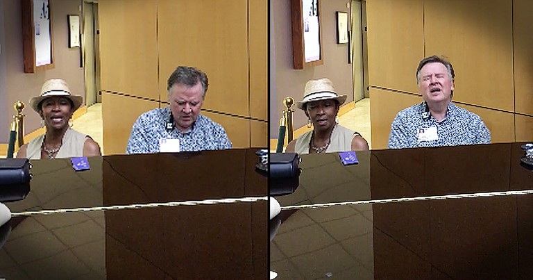 Stranger Sits Next To Preacher At Piano And They Sing Beautiful Gospel Duet