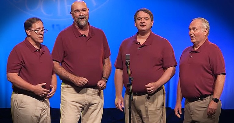 Barbershop Quartet Leads Worship With 'It Is Well With My Soul'