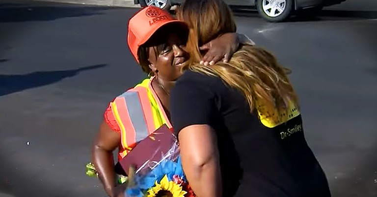 Tiny Crossing Guard Saves 8-Year-Old From Kidnapper